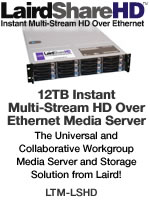 Laird LTM-LSHD 12 TB Instant Multi-Stream HD over Ethernet Media Server